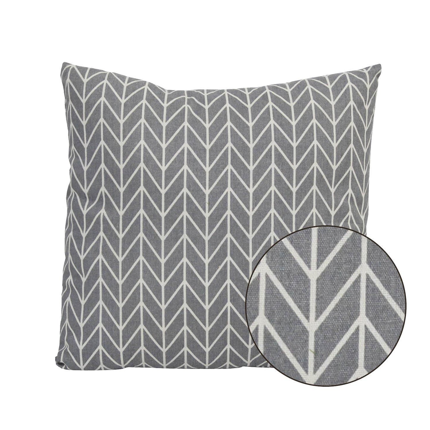 HomeRoots Home Decor 18 X 5.5 X 18 Grey Cotton Polyester Pillow