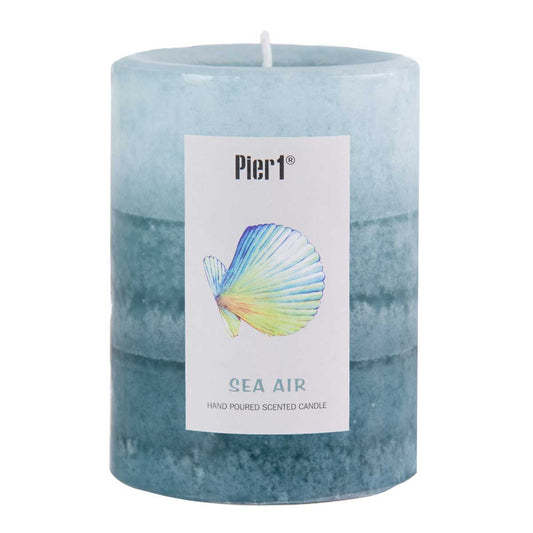 Pier 1 Sea Air Layered 3x4 Pillar Candle