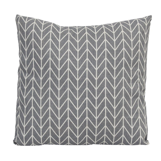 HomeRoots Home Decor 18 X 5.5 X 18 Grey Cotton Polyester Pillow