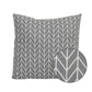 HomeRoots Home Decor 18 X 5.5 X 18 Grey Cotton Polyester Pillow