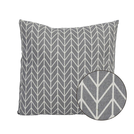 HomeRoots Home Decor 18 X 5.5 X 18 Grey Cotton Polyester Pillow