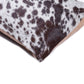 HomeRoots 18" X 18" X 5" Salt And Pepper Chocolate And White Cowhide Pillow