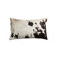 HomeRoots 18" X 18" X 5" Salt And Pepper Chocolate And White Cowhide Pillow